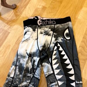 Ethika Monochrome Shark and Statue Print Boxer Briefs